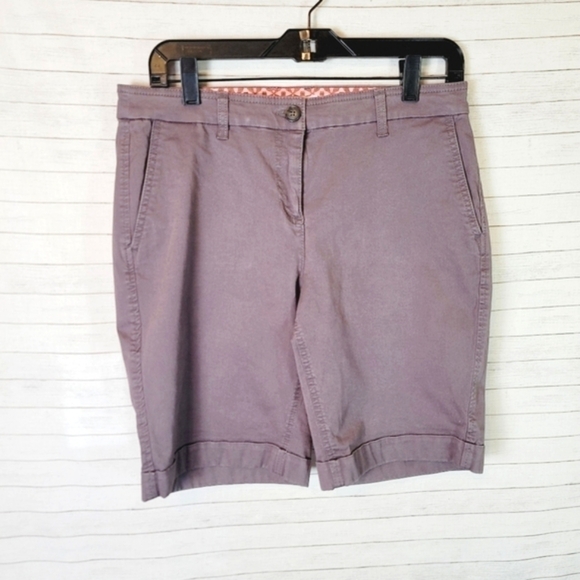 BODEN GRAY KHAKI BERMUDA SHORTS, SZ 6 - Picture 1 of 9